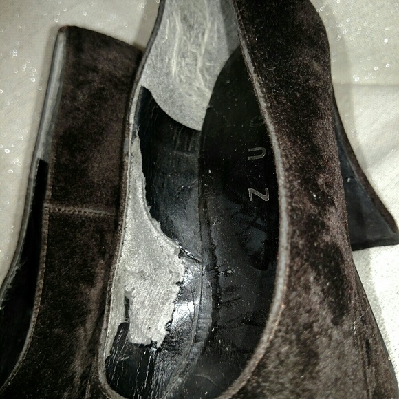 Brown Velvet Heels - Picture 5 of 7